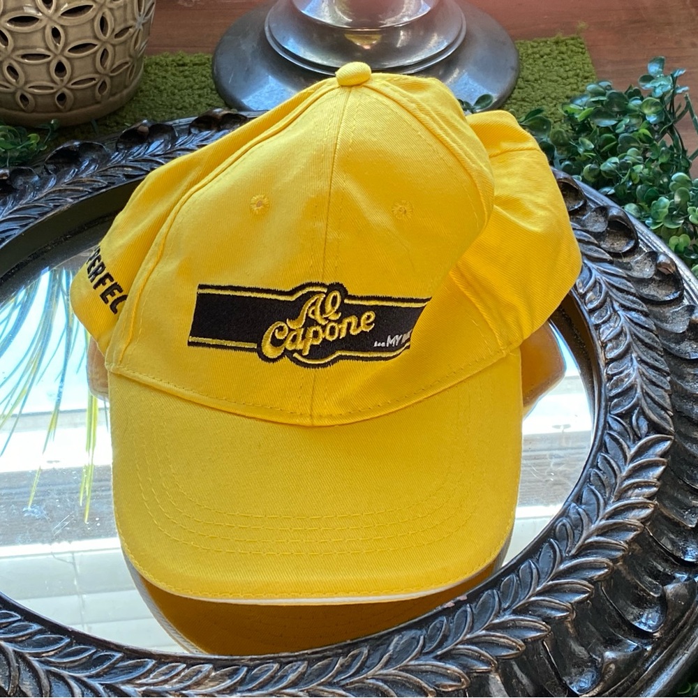 Yellow Al Capone Embroidered Baseball Cap